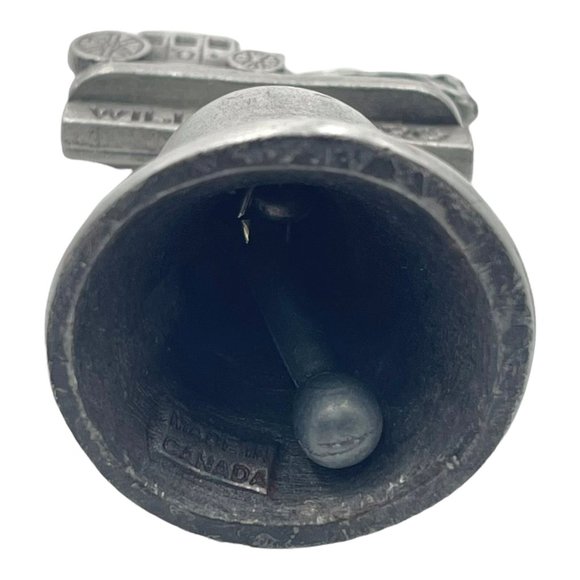 Vintage Colonial Williamsburg Virgina Pewter Bell Horse and Buggy Americana - Picture 8 of 9